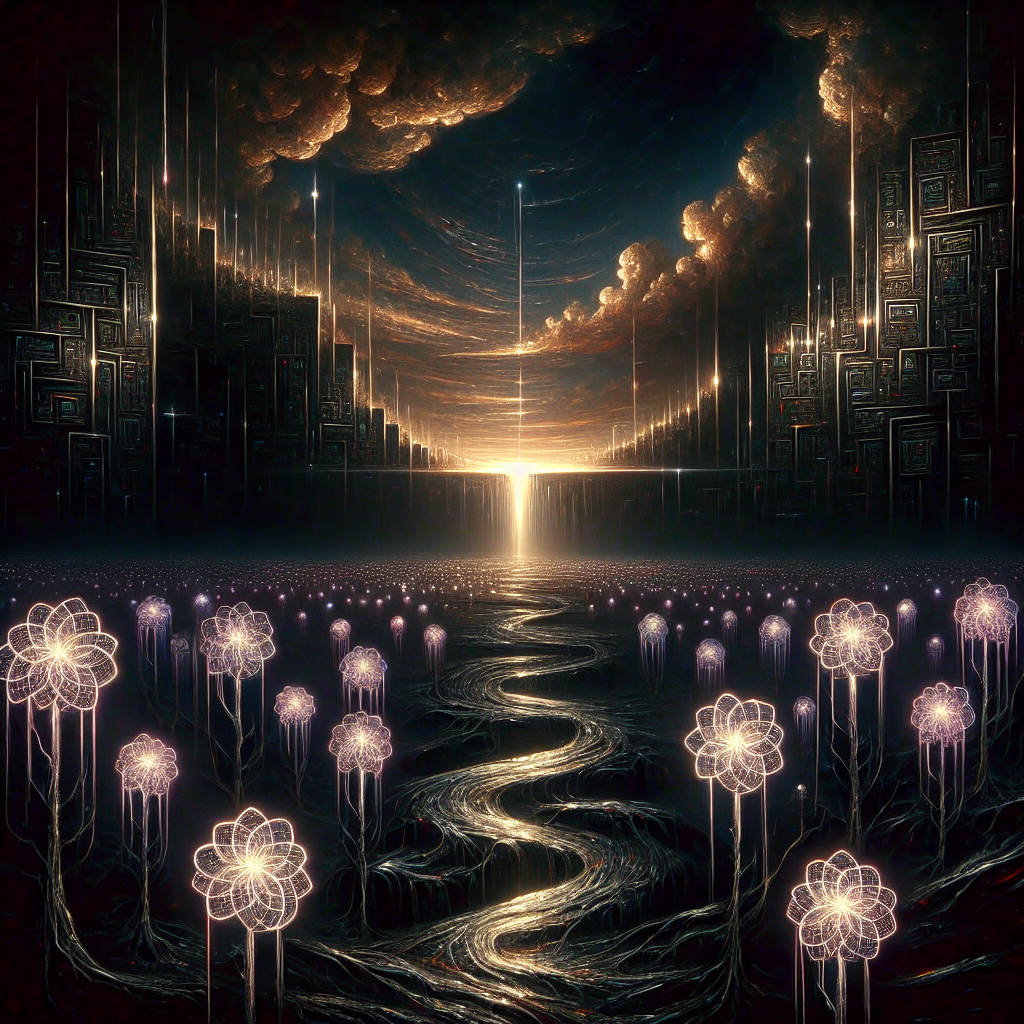 Digital Dawn Shadows