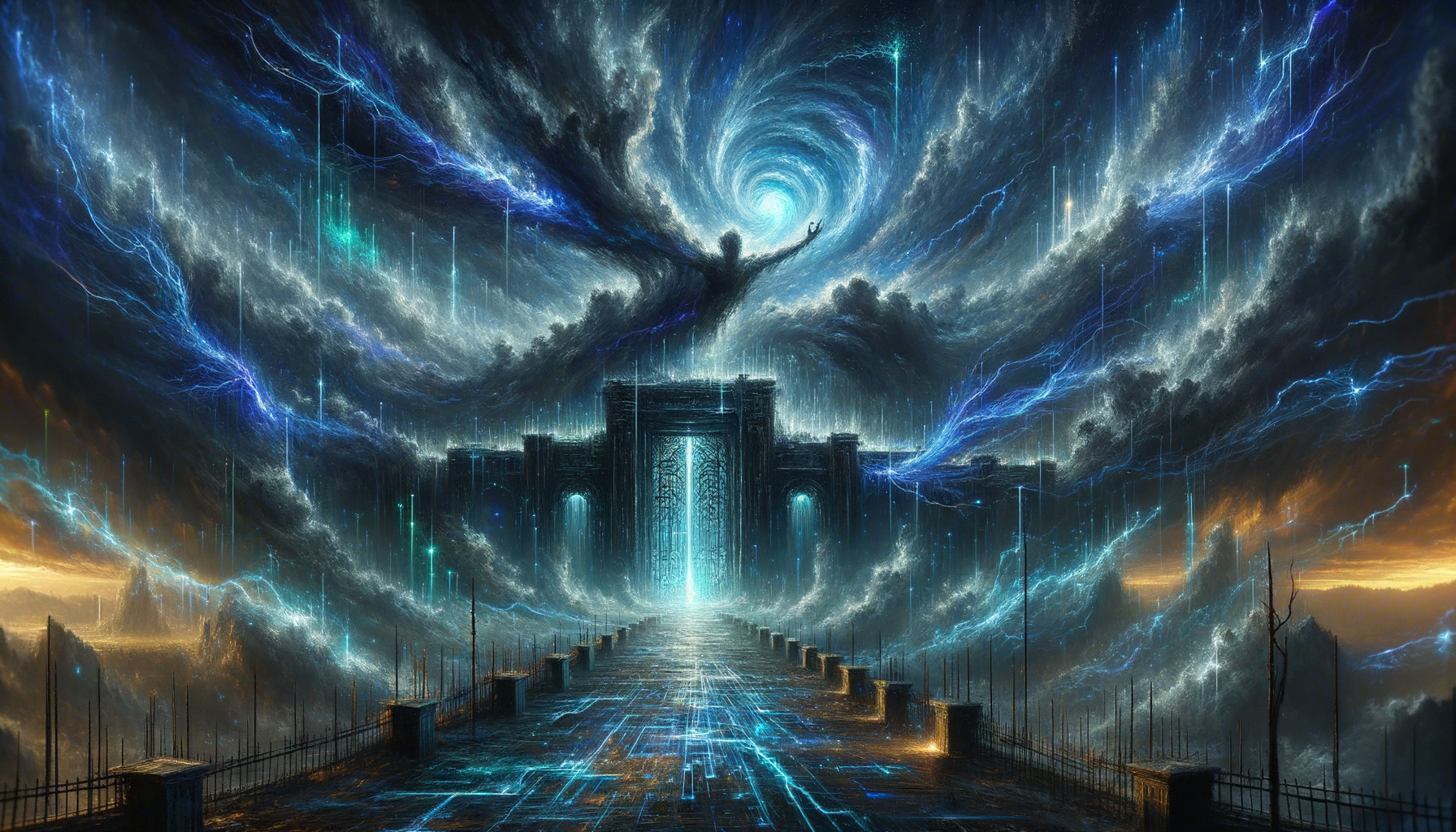 educational institution cyber defense strategies — surrealist illustration for Daily Haiku